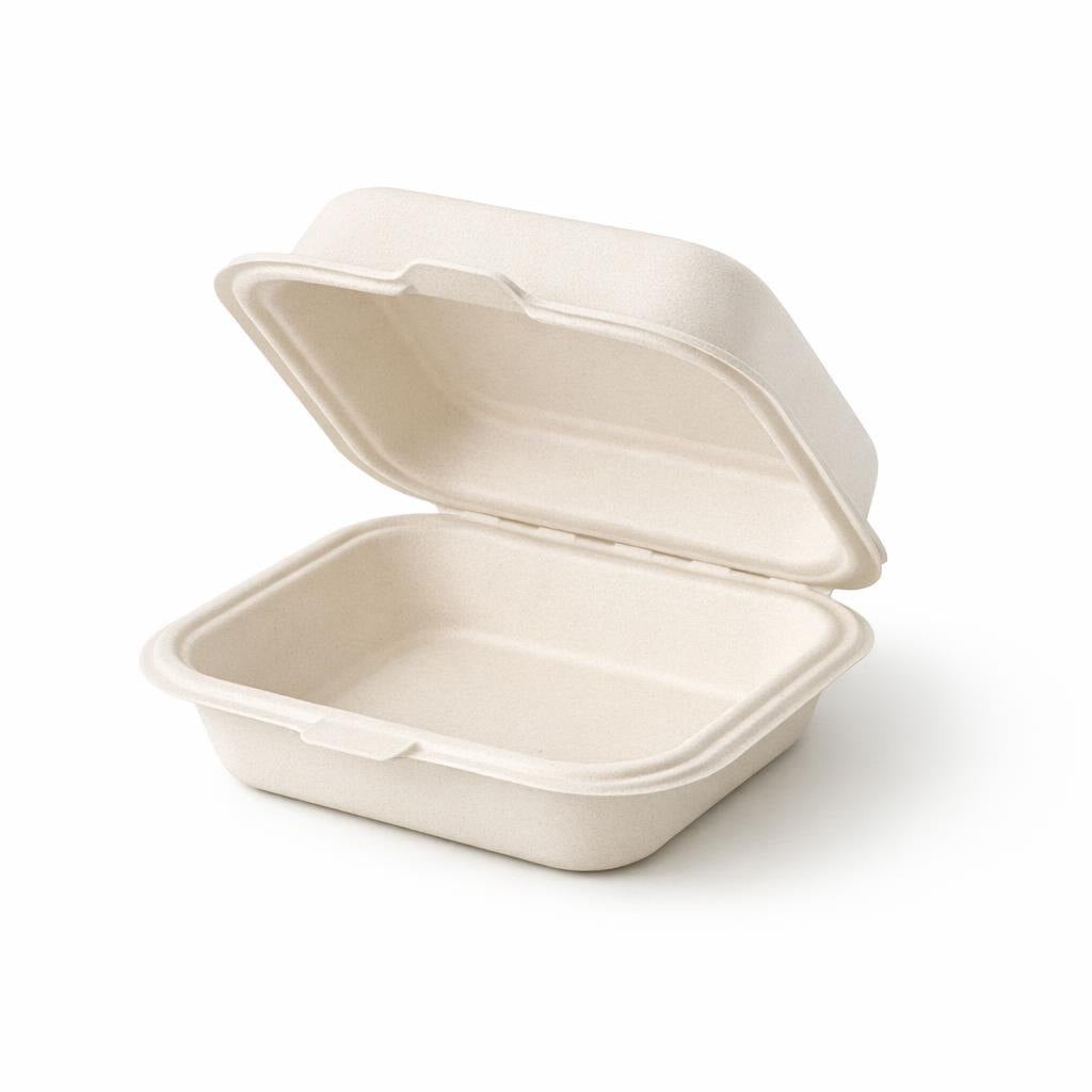 Bagasse Clamshell Box